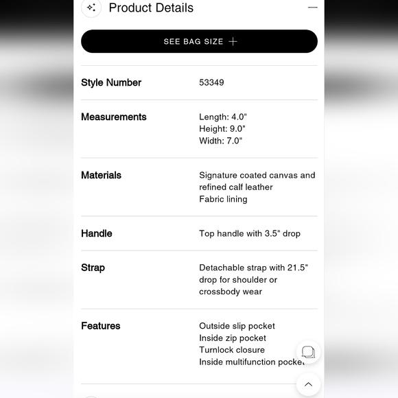 Coach Parker Top Handle In Signature Canvas With Rivets GUC - Picture 10 of 10